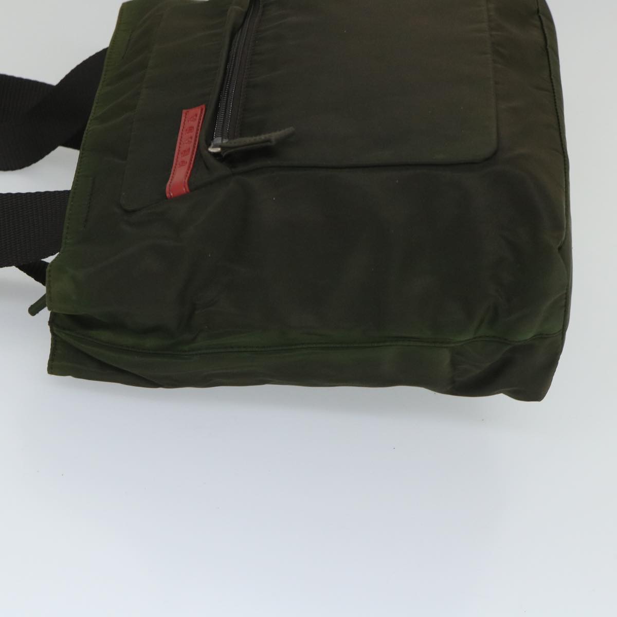 PRADA Sports Tote Bag Nylon Green Auth bs9211