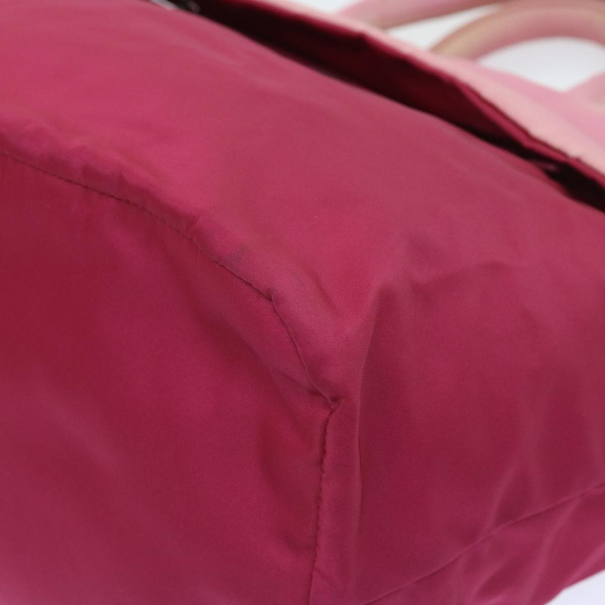 PRADA Hand Bag Nylon 2way Pink Auth bs9228
