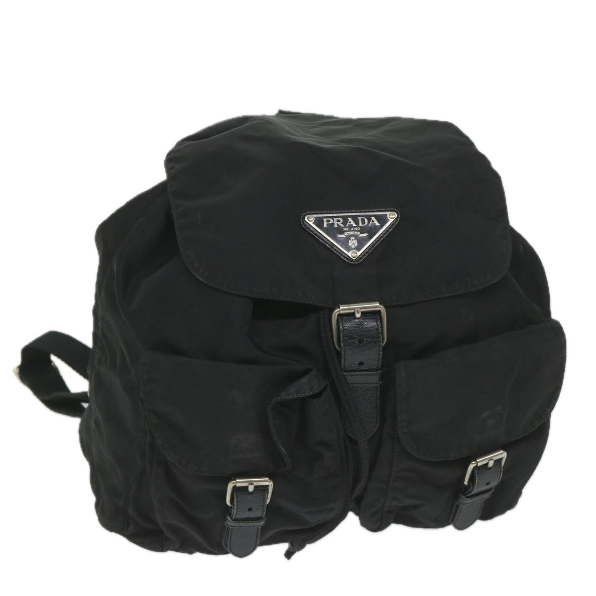 PRADA Backpack Nylon Black Auth bs9240