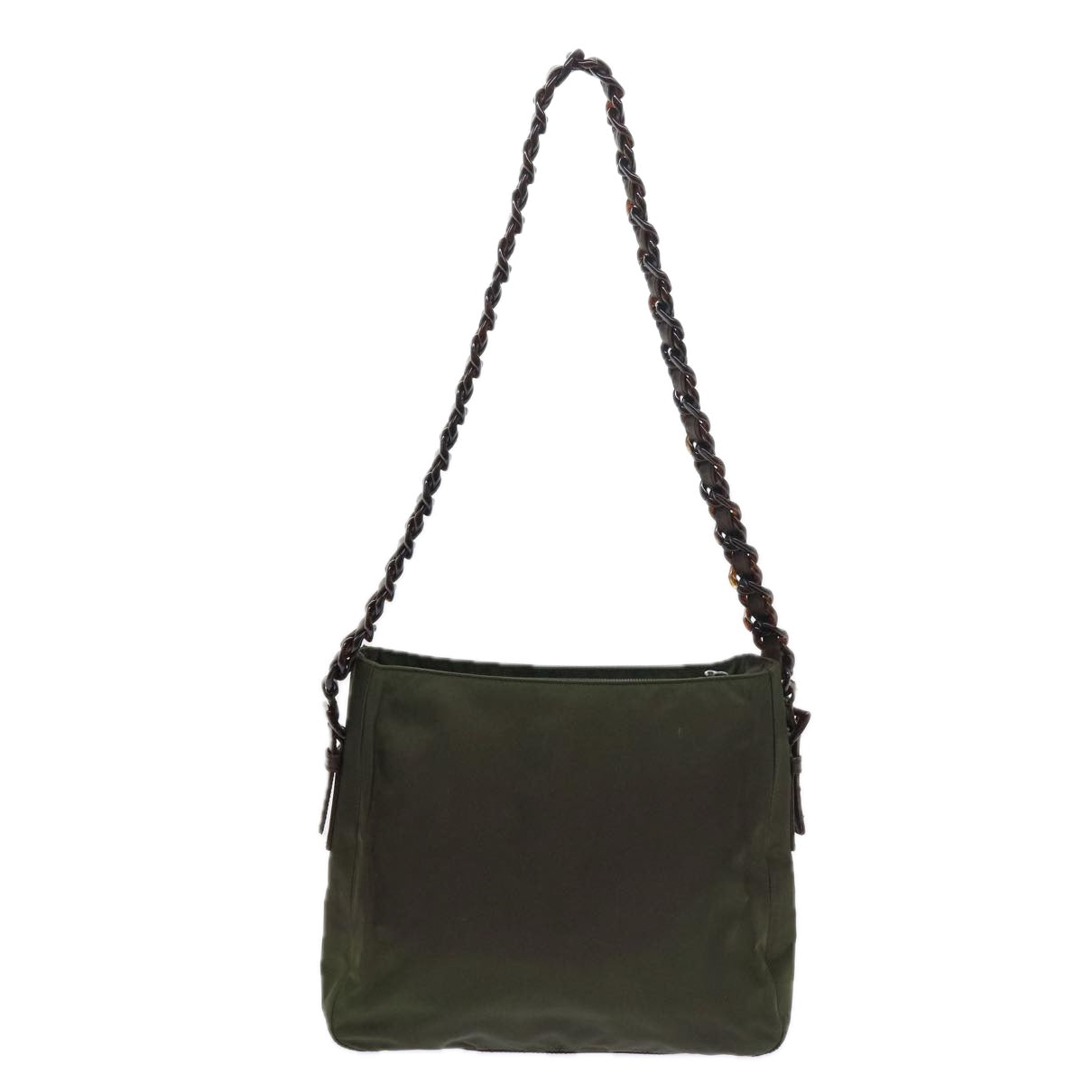 PRADA Shoulder Bag Nylon Green Auth bs9241