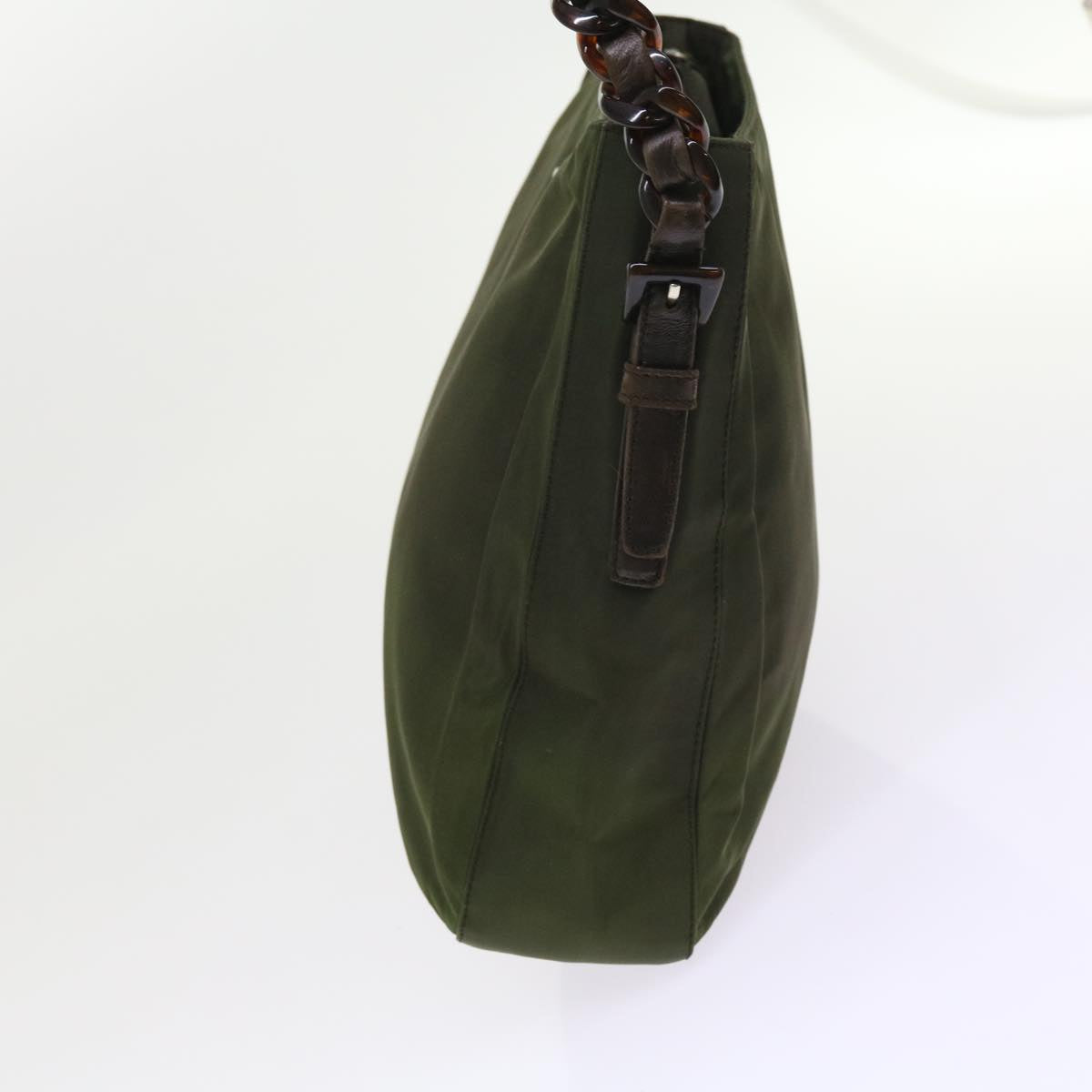 PRADA Shoulder Bag Nylon Green Auth bs9241