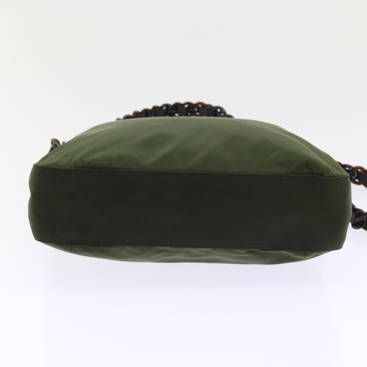 PRADA Shoulder Bag Nylon Green Auth bs9241