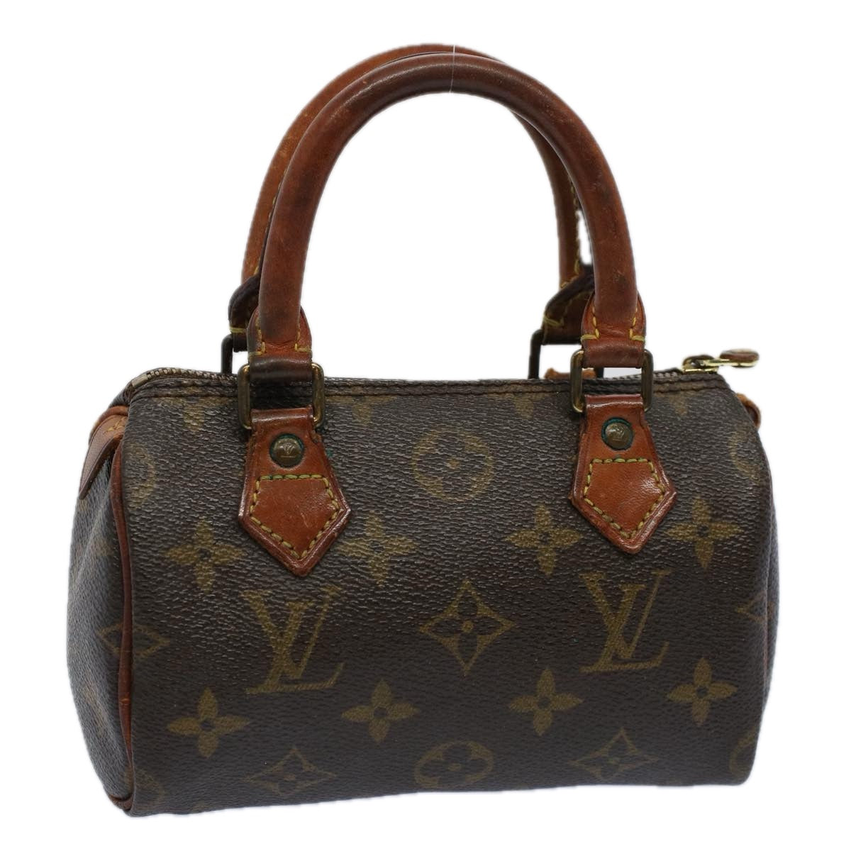 LOUIS VUITTON Monogram Mini Speedy Hand Bag M41534 LV Auth bs9245