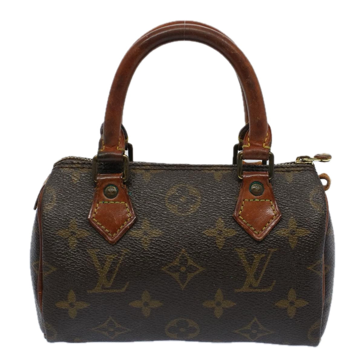 LOUIS VUITTON Monogram Mini Speedy Hand Bag M41534 LV Auth bs9245