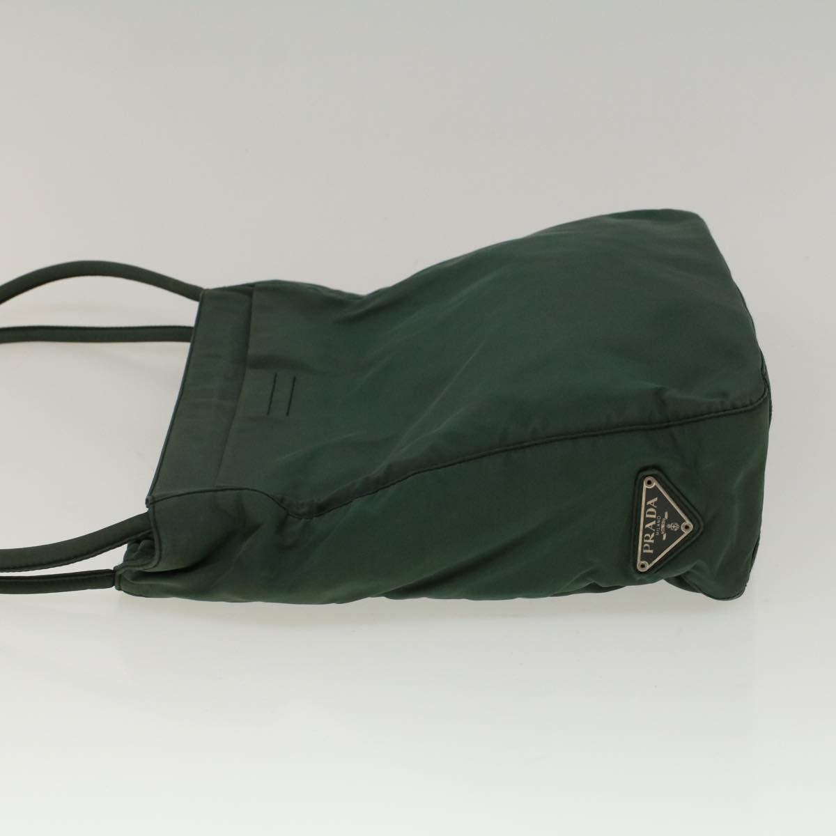 PRADA Shoulder Bag Nylon Green Auth bs9257