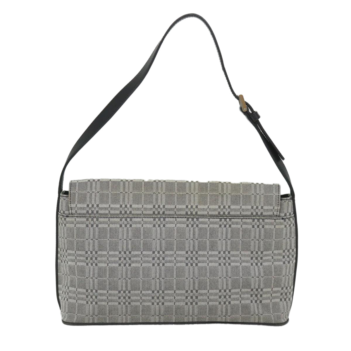 BURBERRY Shoulder Bag Canvas Gray Auth bs9261 - 0