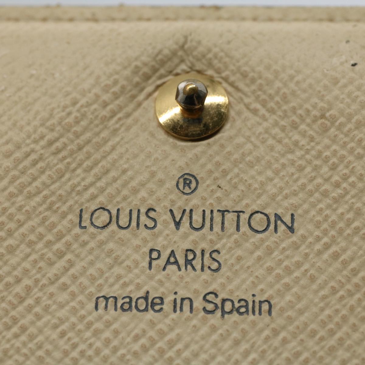 LOUIS VUITTON Damier Azur Portefeuille Tresol Wallet N61744 LV Auth bs9315