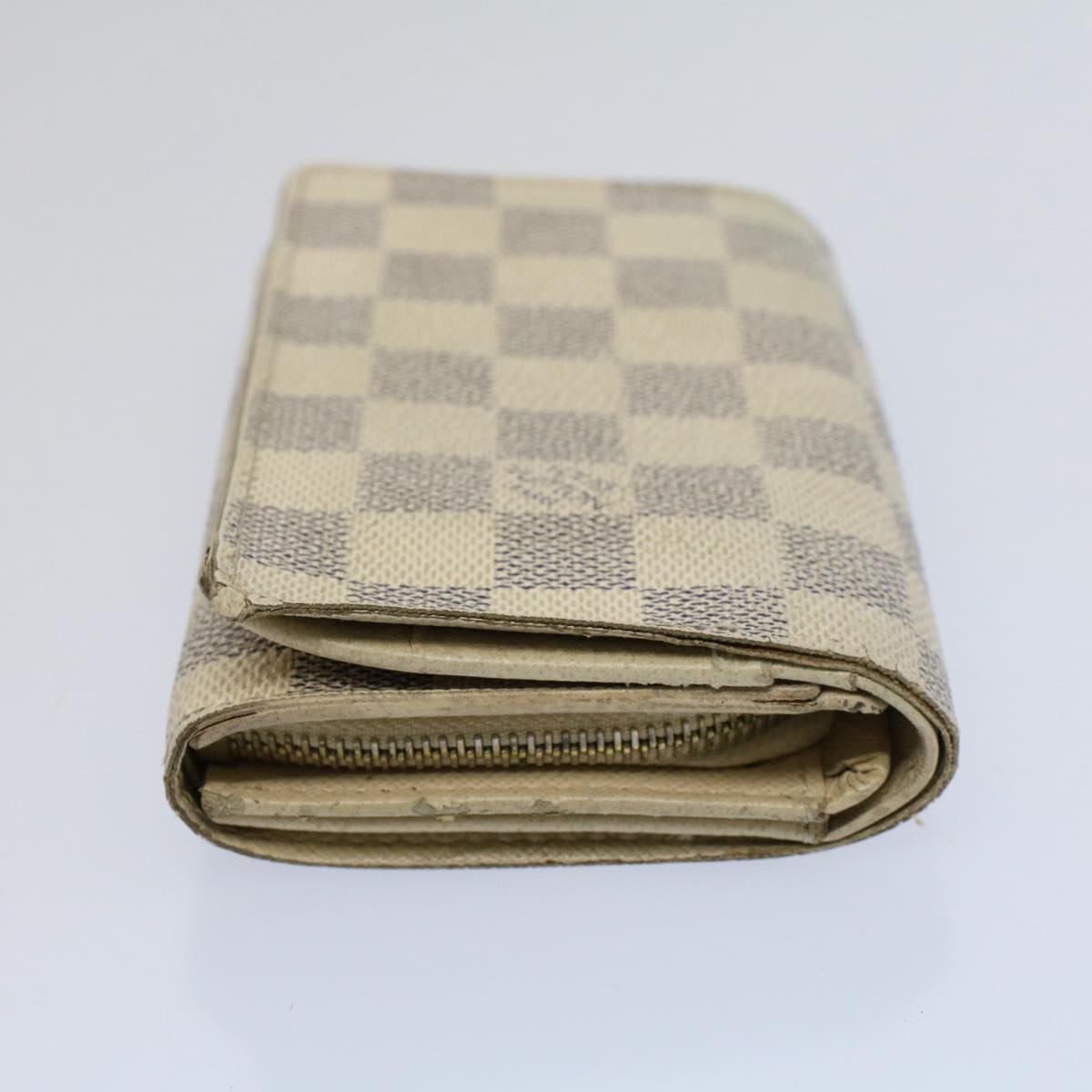 LOUIS VUITTON Damier Azur Portefeuille Tresol Wallet N61744 LV Auth bs9315