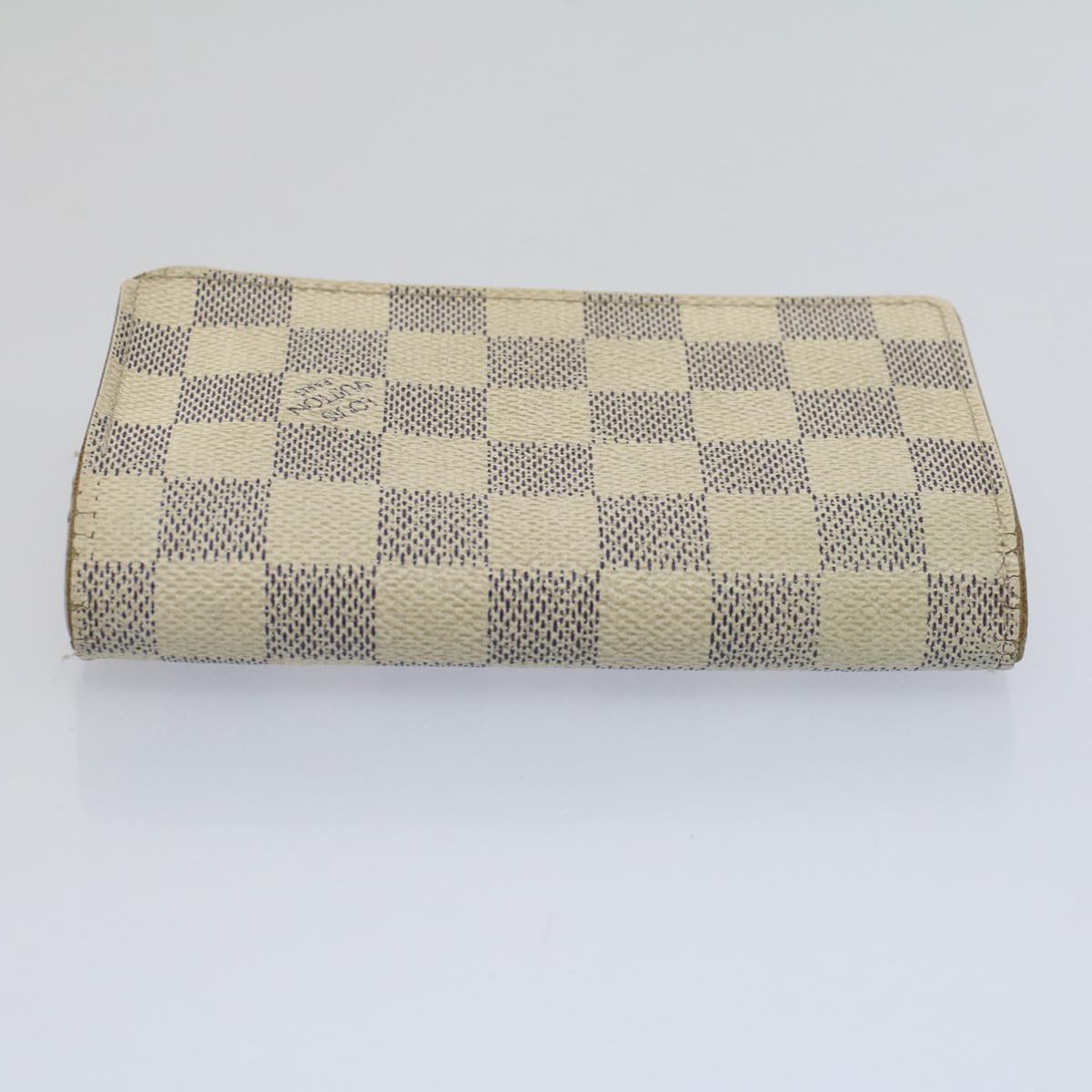 LOUIS VUITTON Damier Azur Portefeuille Tresol Wallet N61744 LV Auth bs9315