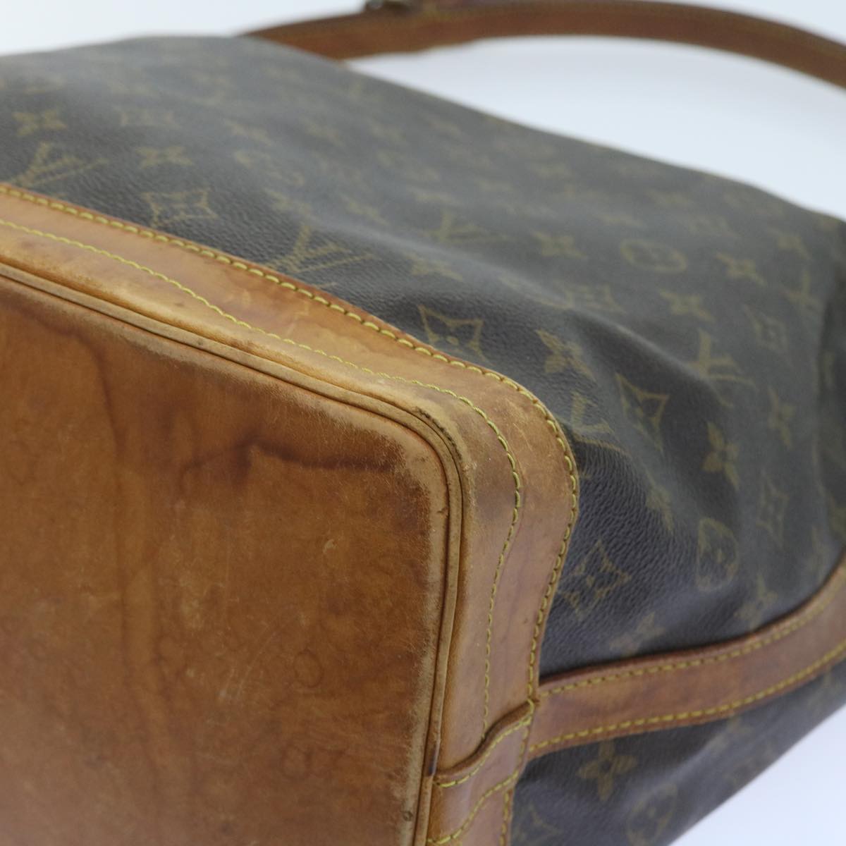 LOUIS VUITTON Monogram Noe Shoulder Bag M42224 LV Auth bs9349