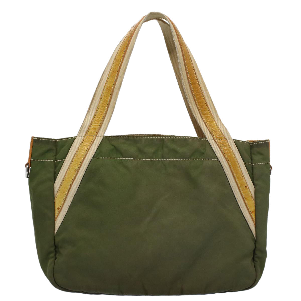 PRADA Tote Bag Nylon Green Auth bs9351 - 0
