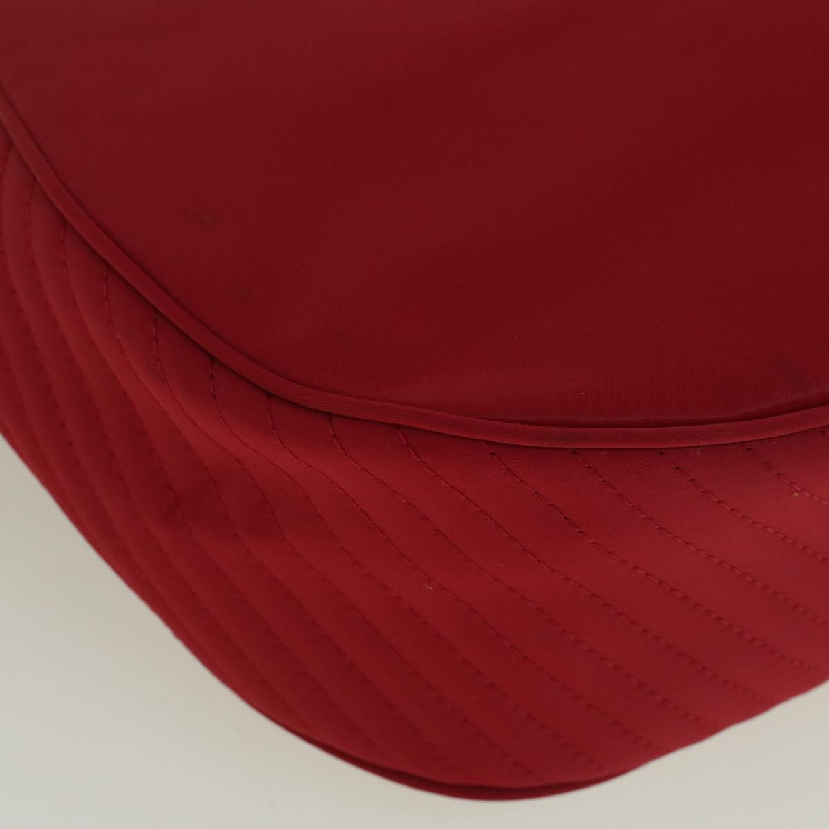 SAINT LAURENT Shoulder Bag Nylon Red Auth bs9359