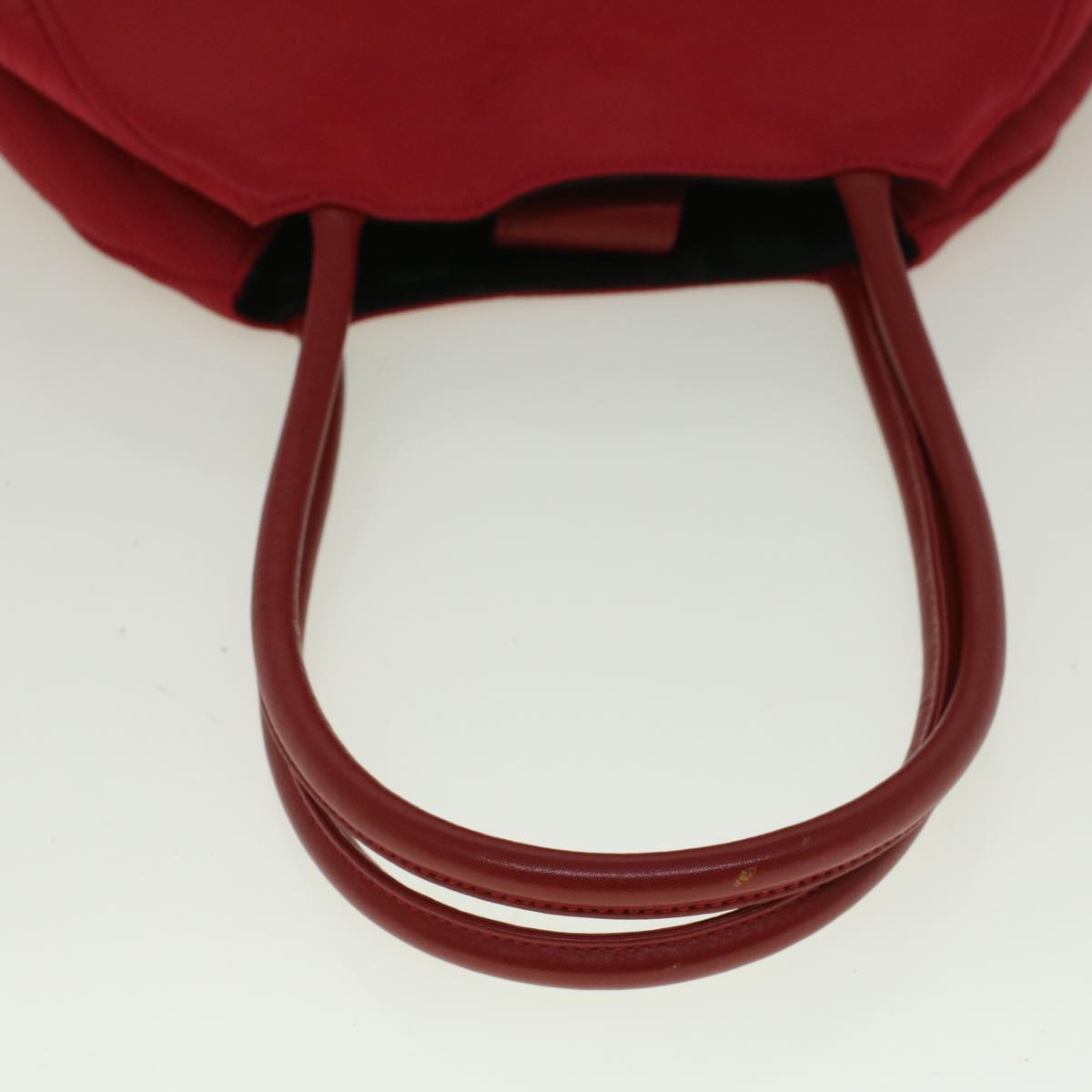 SAINT LAURENT Shoulder Bag Nylon Red Auth bs9359