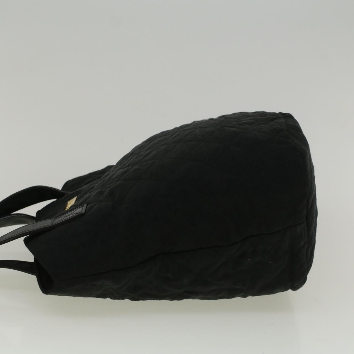 SAINT LAURENT Tote Bag Nylon Black Auth bs9361