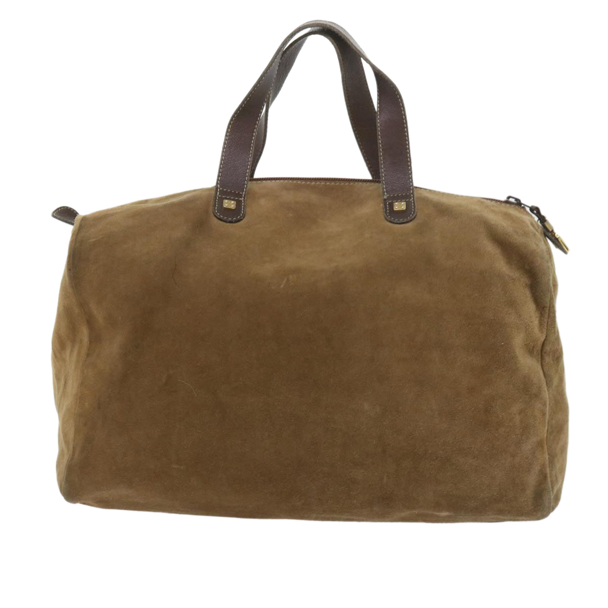 LOEWE Boston Bag Suede Brown Auth bs9368 - 0