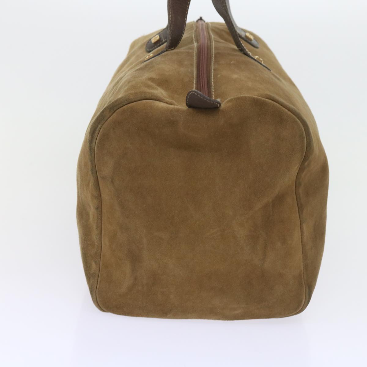 LOEWE Boston Bag Suede Brown Auth bs9368