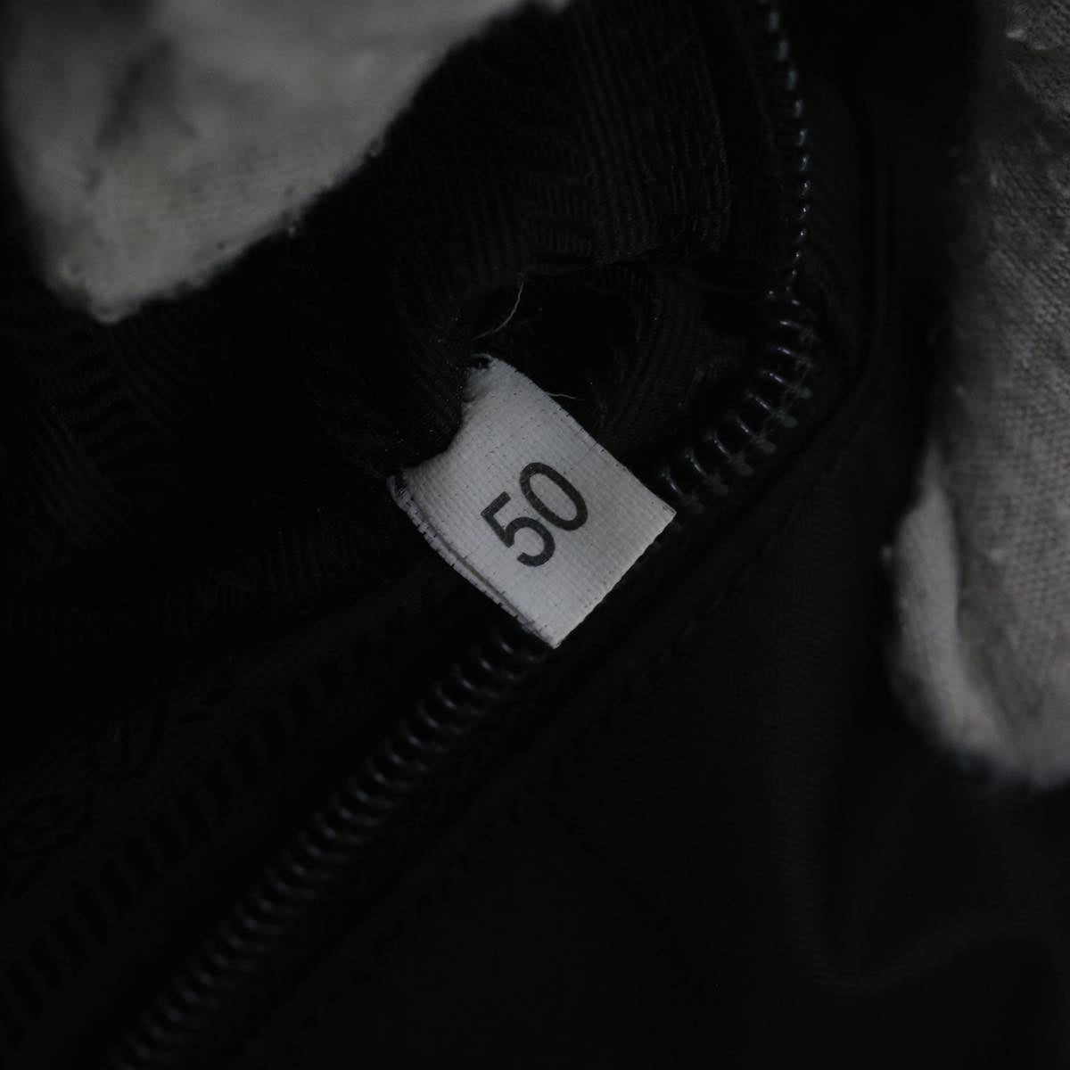 PRADA Chain Shoulder Bag Nylon Black Auth bs9381