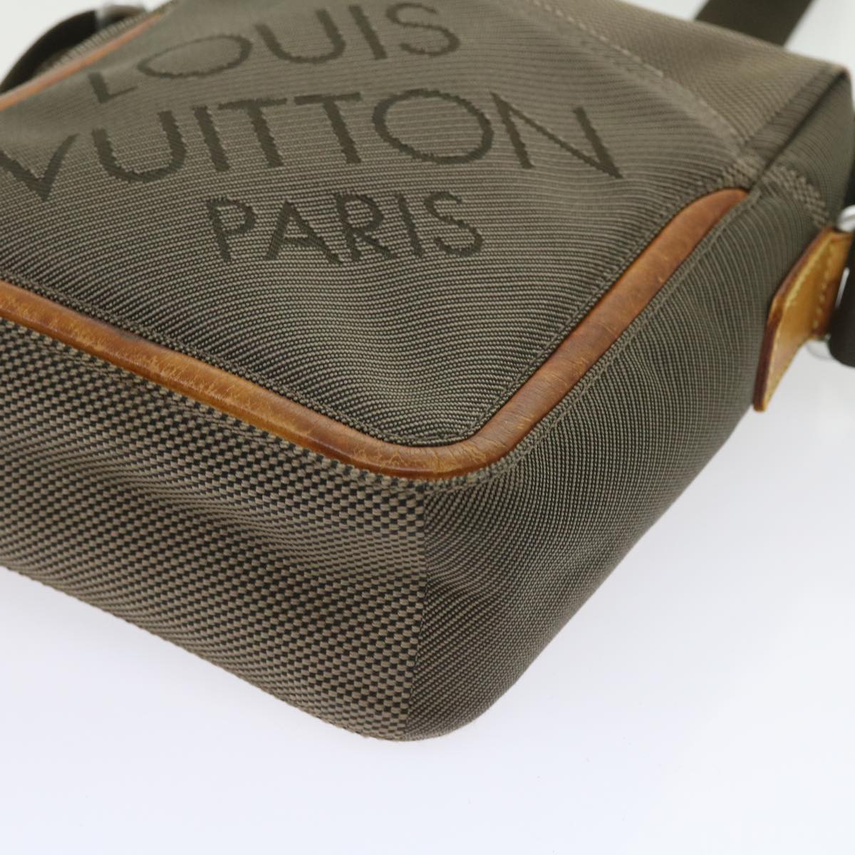 LOUIS VUITTON Damier Geant Sitadan MM Shoulder Bag Brown M93040 LV Auth bs9409