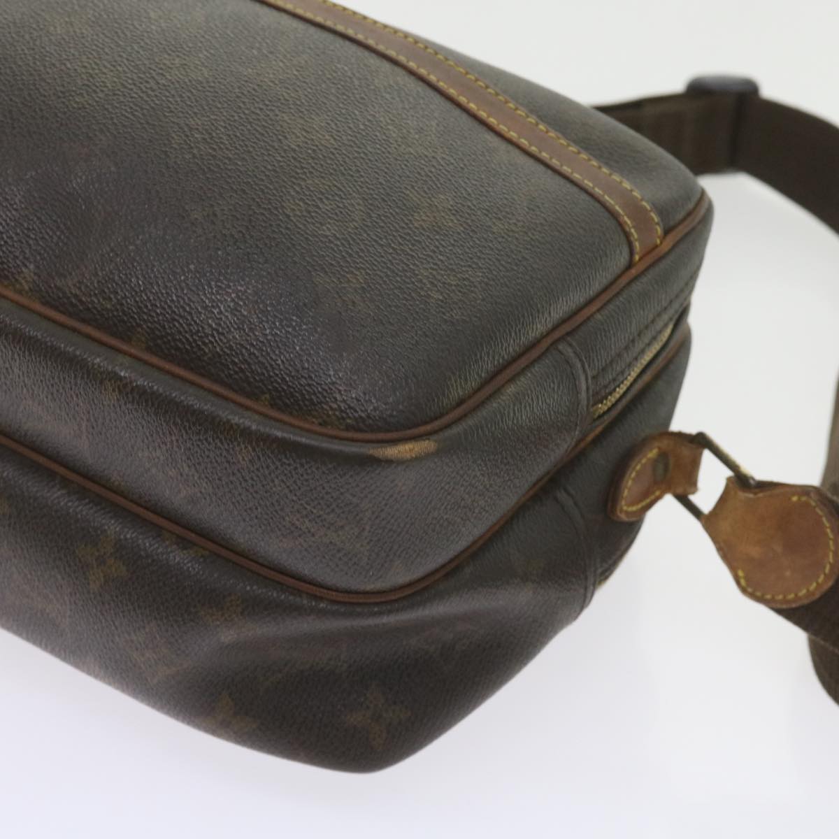 LOUIS VUITTON Monogram Reporter PM Shoulder Bag M45254 LV Auth bs9424