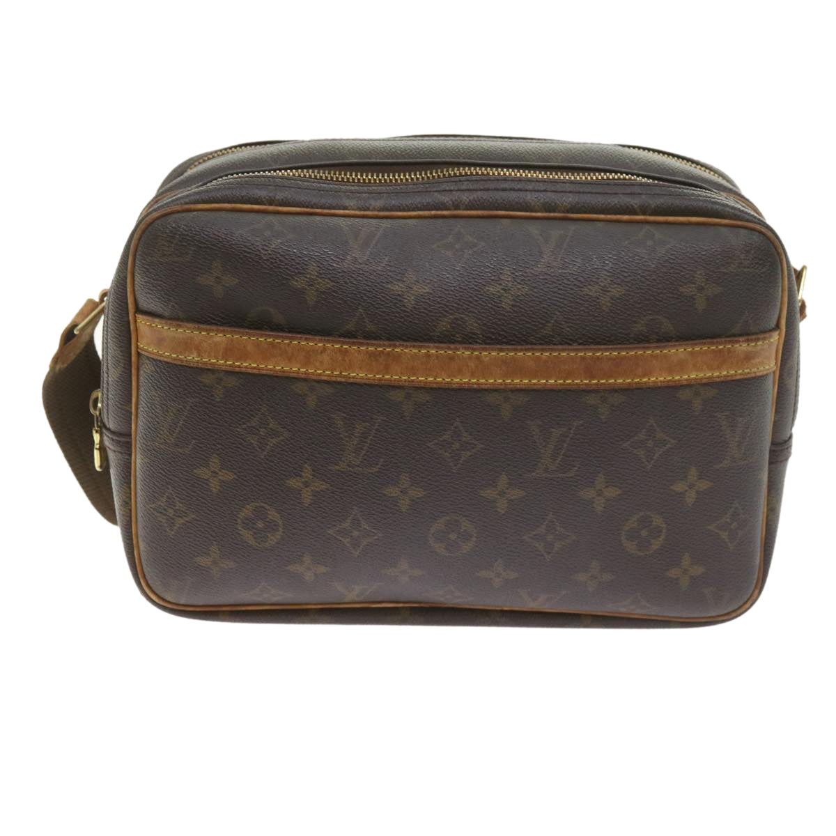 LOUIS VUITTON Monogram Reporter PM Shoulder Bag M45254 LV Auth bs9425