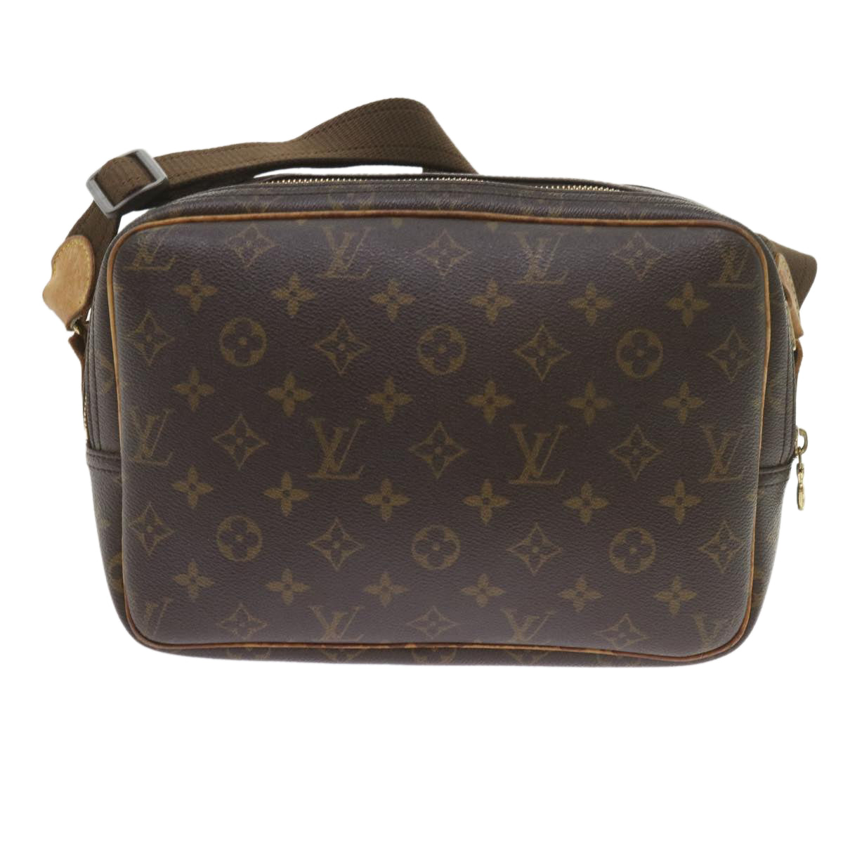 LOUIS VUITTON Monogram Reporter PM Shoulder Bag M45254 LV Auth bs9425