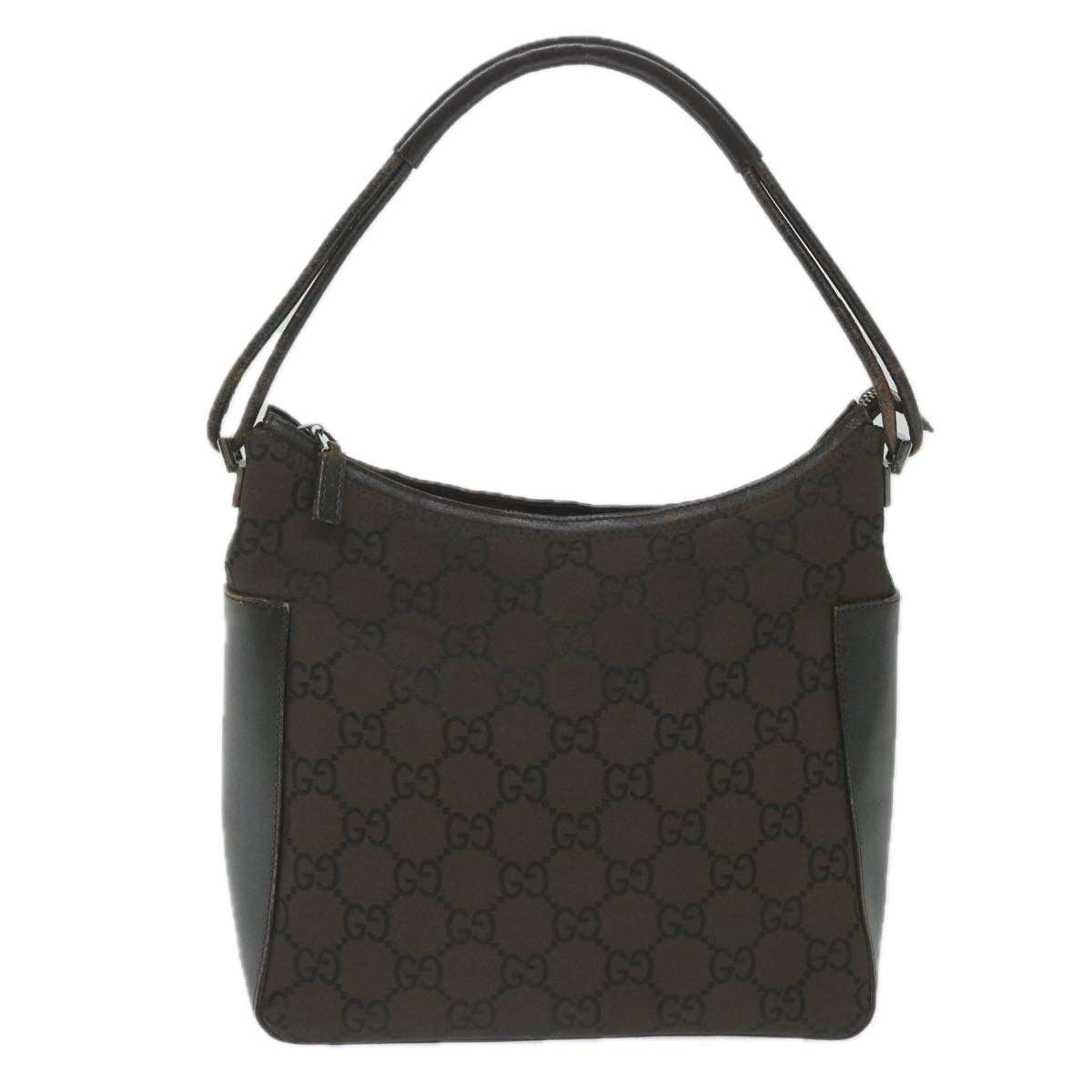 GUCCI GG Canvas Shoulder Bag Brown 001 3766 200047 Auth bs9441