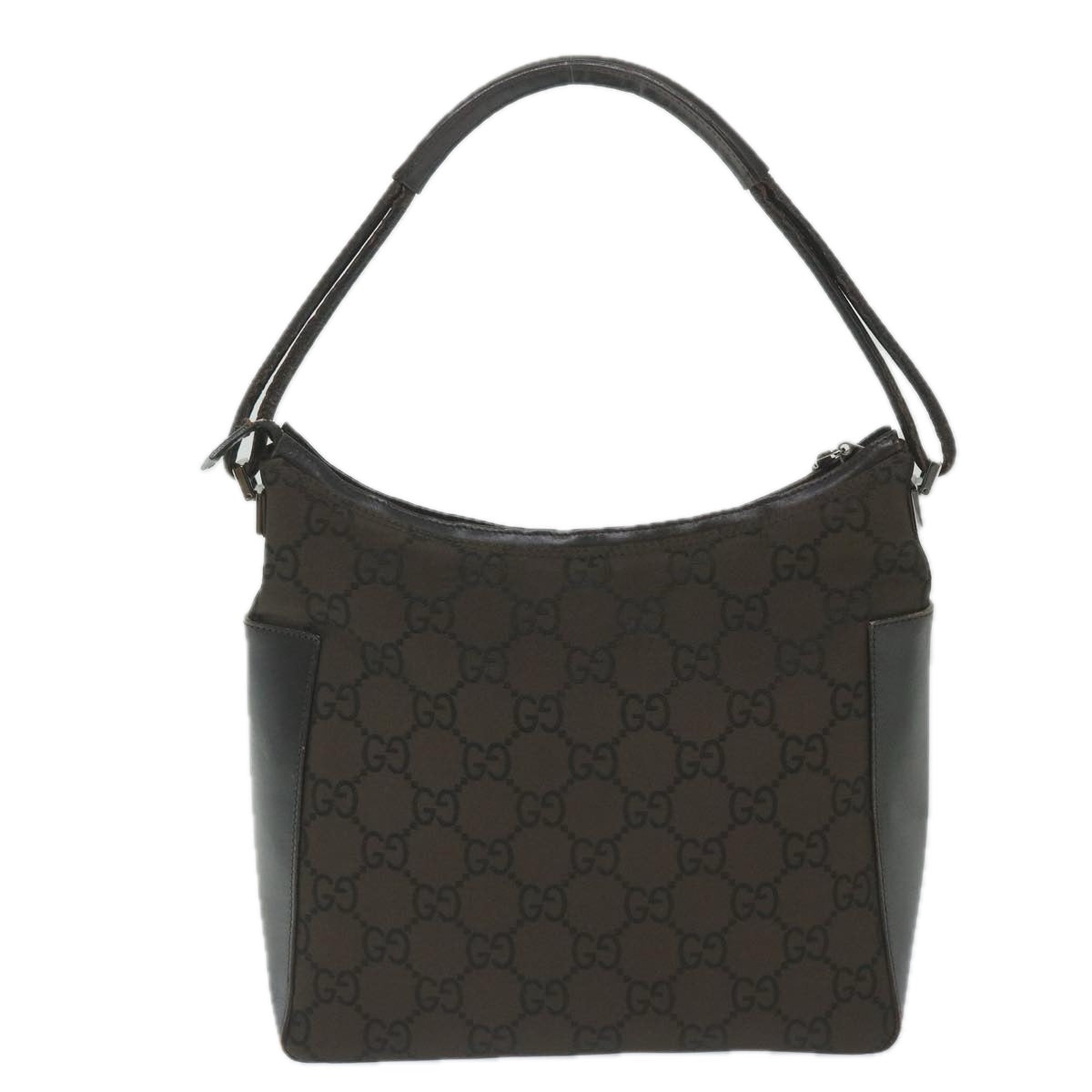 GUCCI GG Canvas Shoulder Bag Brown 001 3766 200047 Auth bs9441