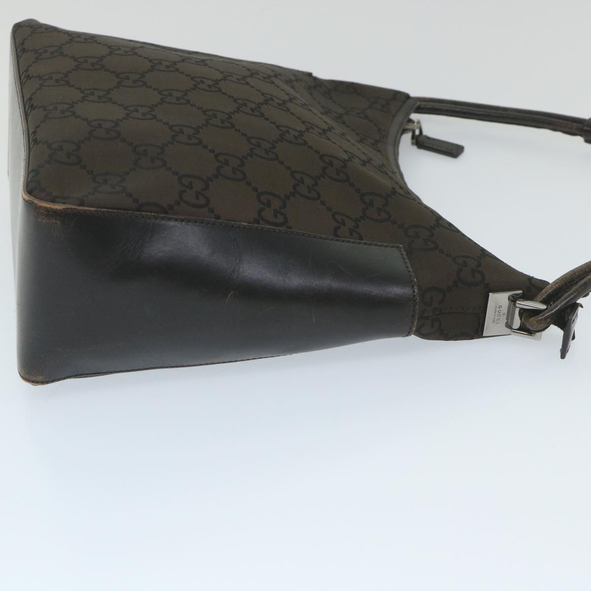 GUCCI GG Canvas Shoulder Bag Brown 001 3766 200047 Auth bs9441