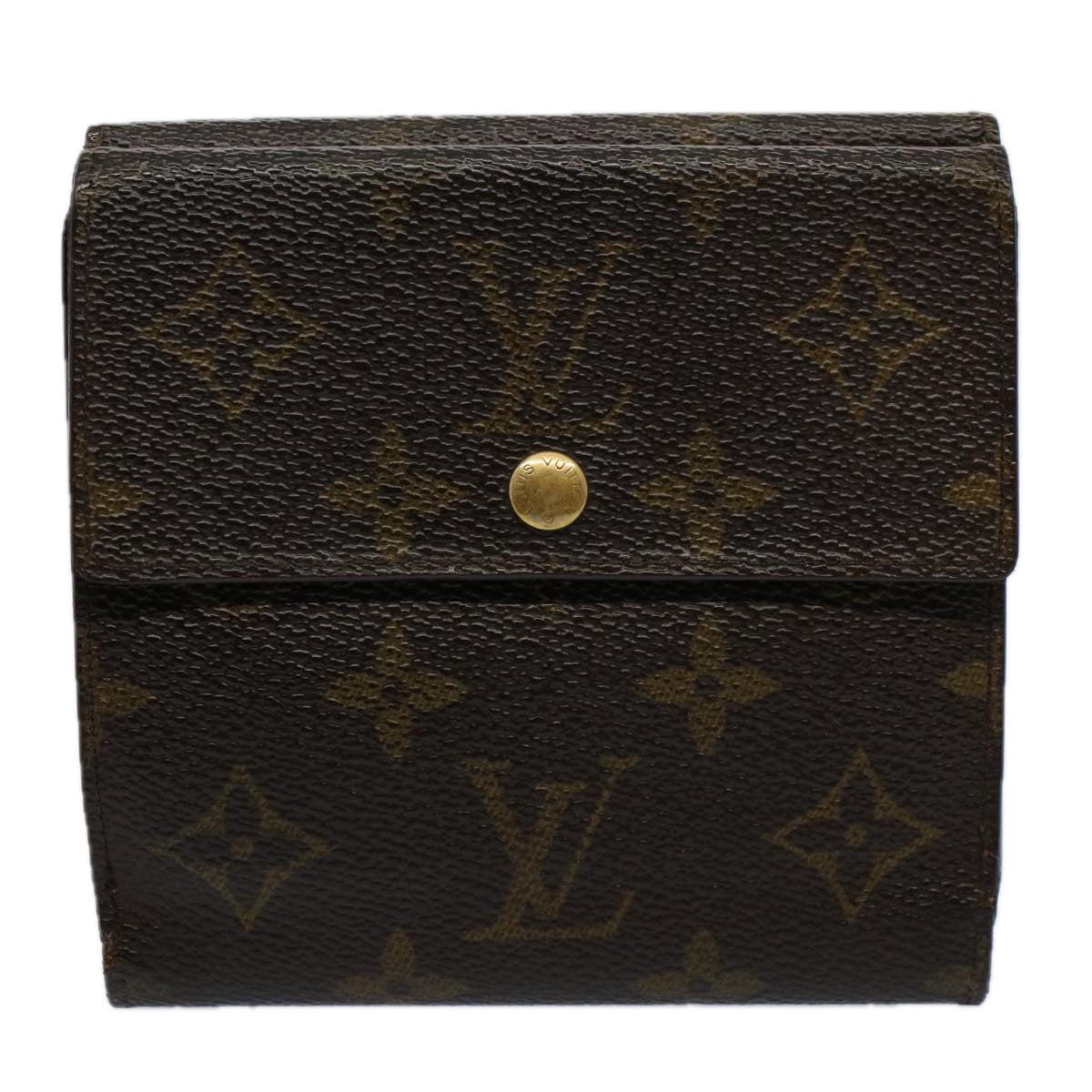 LOUIS VUITTON Monogram Portefeuille Elise Wallet M61654 LV Auth bs9450