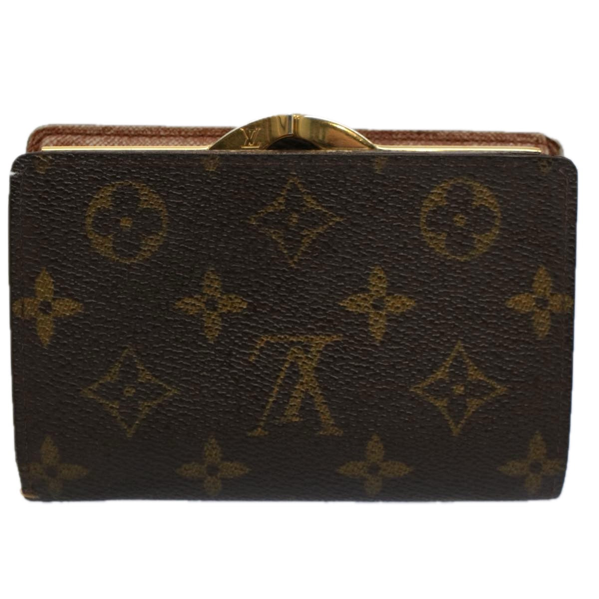 LOUIS VUITTON Monogram Porte Monnaie Billets Viennois Wallet M61663 Auth bs9454