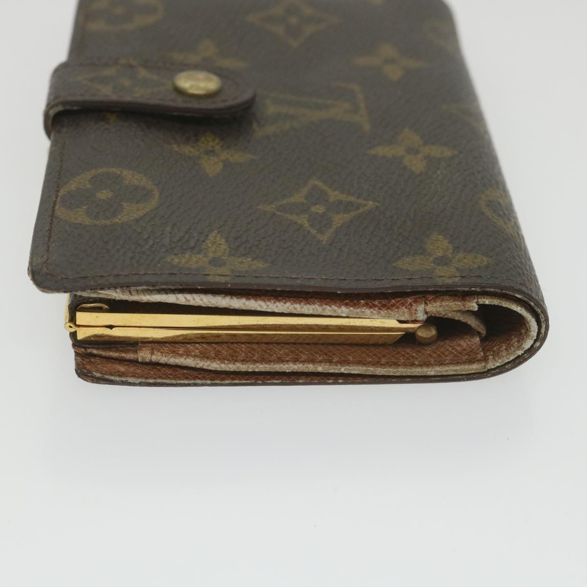 LOUIS VUITTON Monogram Porte Monnaie Billets Viennois Wallet M61663 Auth bs9454