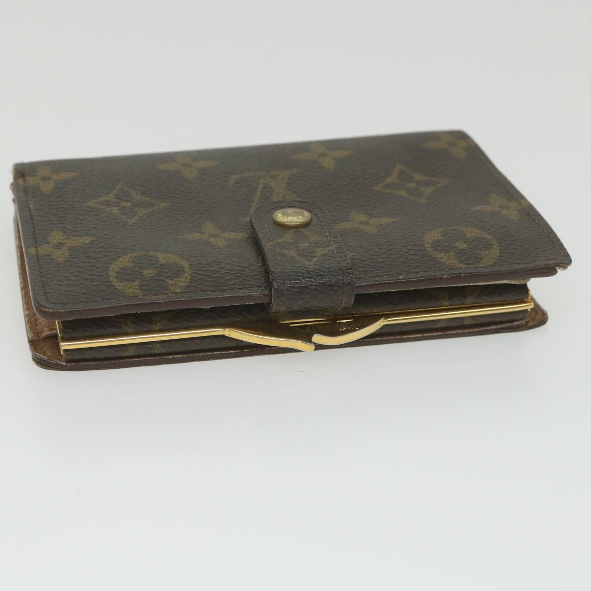 LOUIS VUITTON Monogram Porte Monnaie Billets Viennois Wallet M61663 Auth bs9454