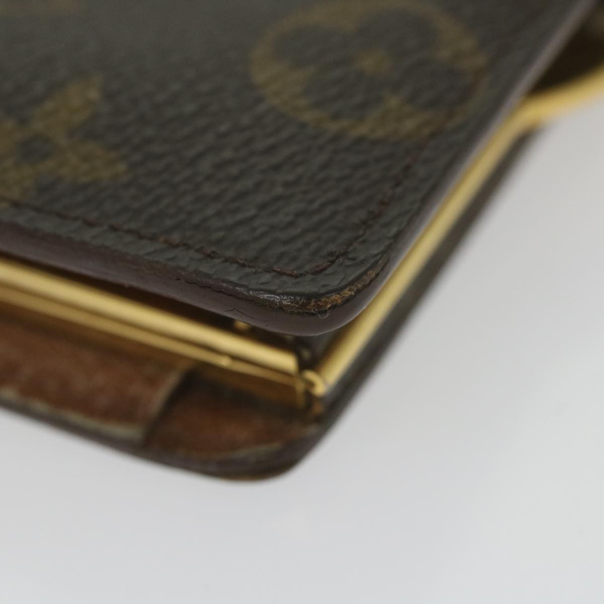 LOUIS VUITTON Monogram Porte Monnaie Billets Viennois Wallet M61663 Auth bs9454