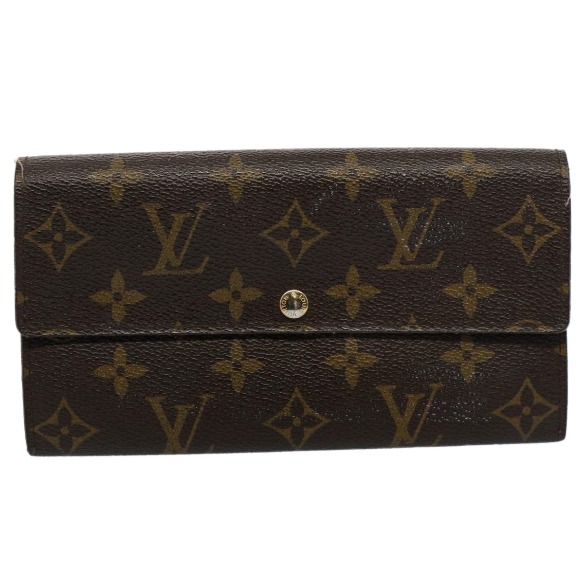 LOUIS VUITTON Monogram Portefeuille Sarah Long Wallet M60531 LV Auth bs9458