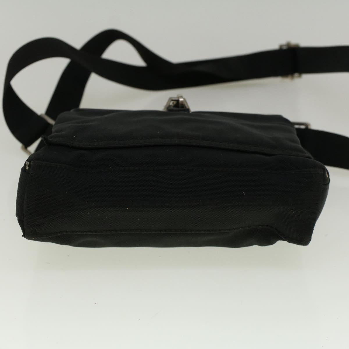 GUCCI Shoulder Bag Canvas Black 92646 Auth bs9464