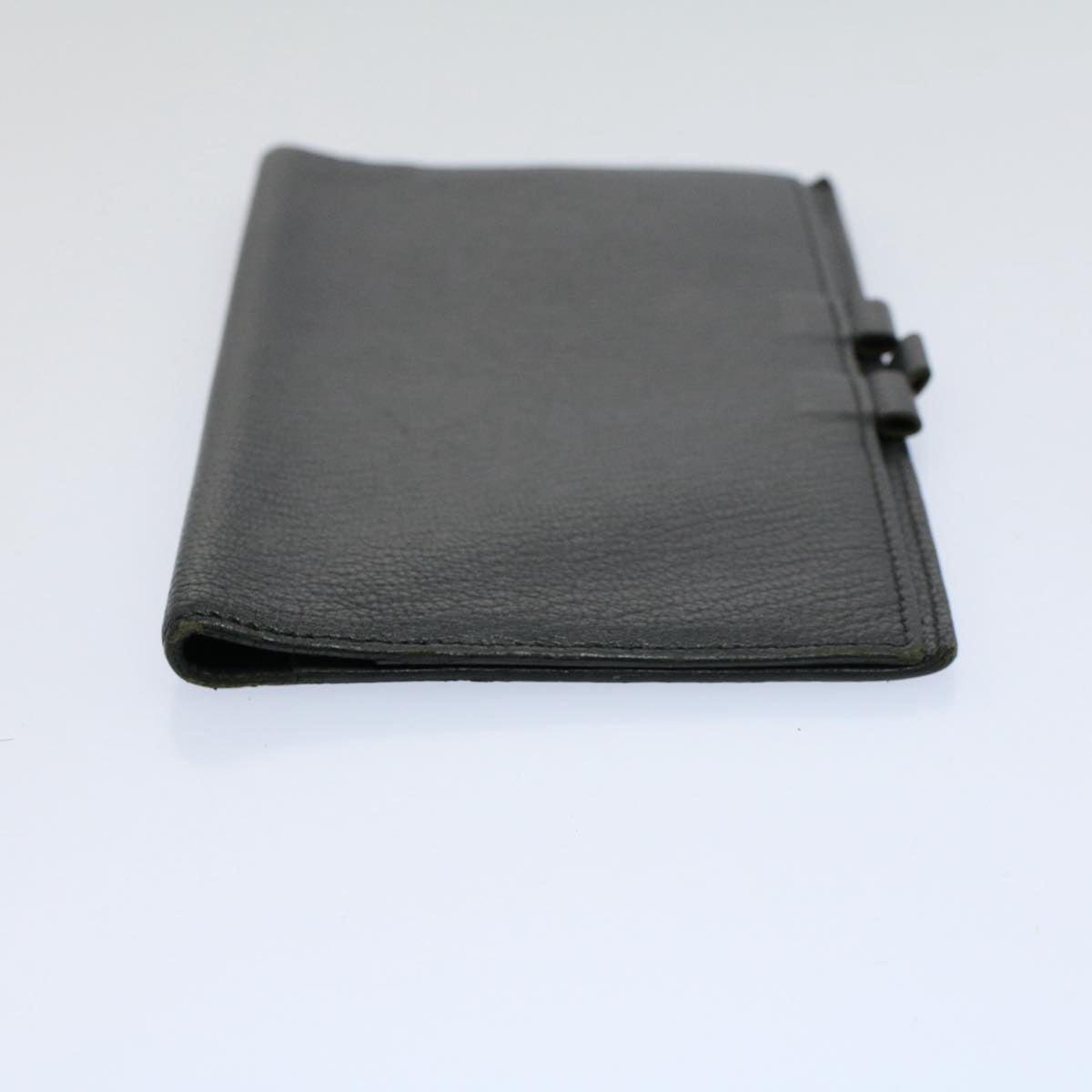 HERMES Agenda Day Planner Cover Leather Gray Auth bs9468