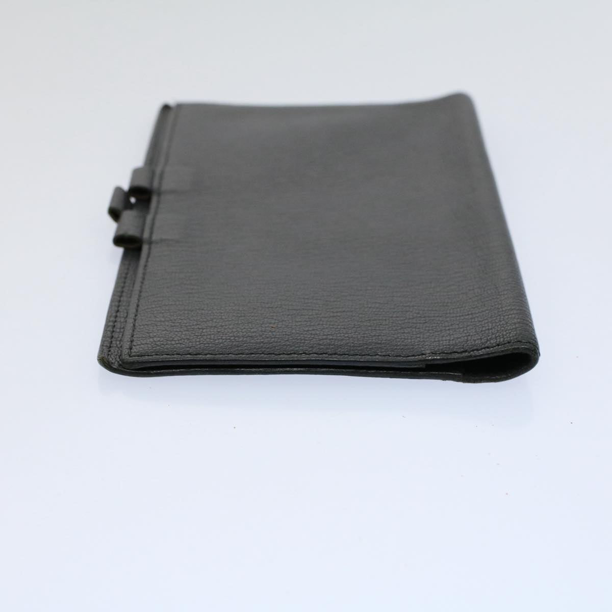 HERMES Agenda Day Planner Cover Leather Gray Auth bs9468