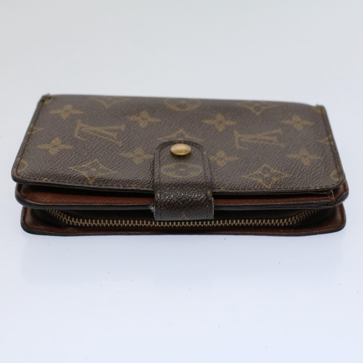 LOUIS VUITTON Monogram Porto Papie Zip Wallet M61207 LV Auth bs9470