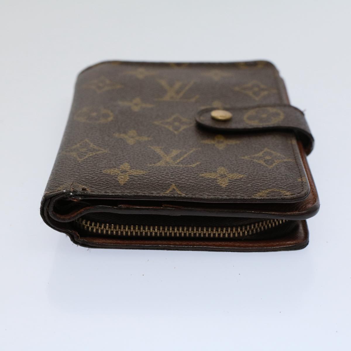 LOUIS VUITTON Monogram Porto Papie Zip Wallet M61207 LV Auth bs9470