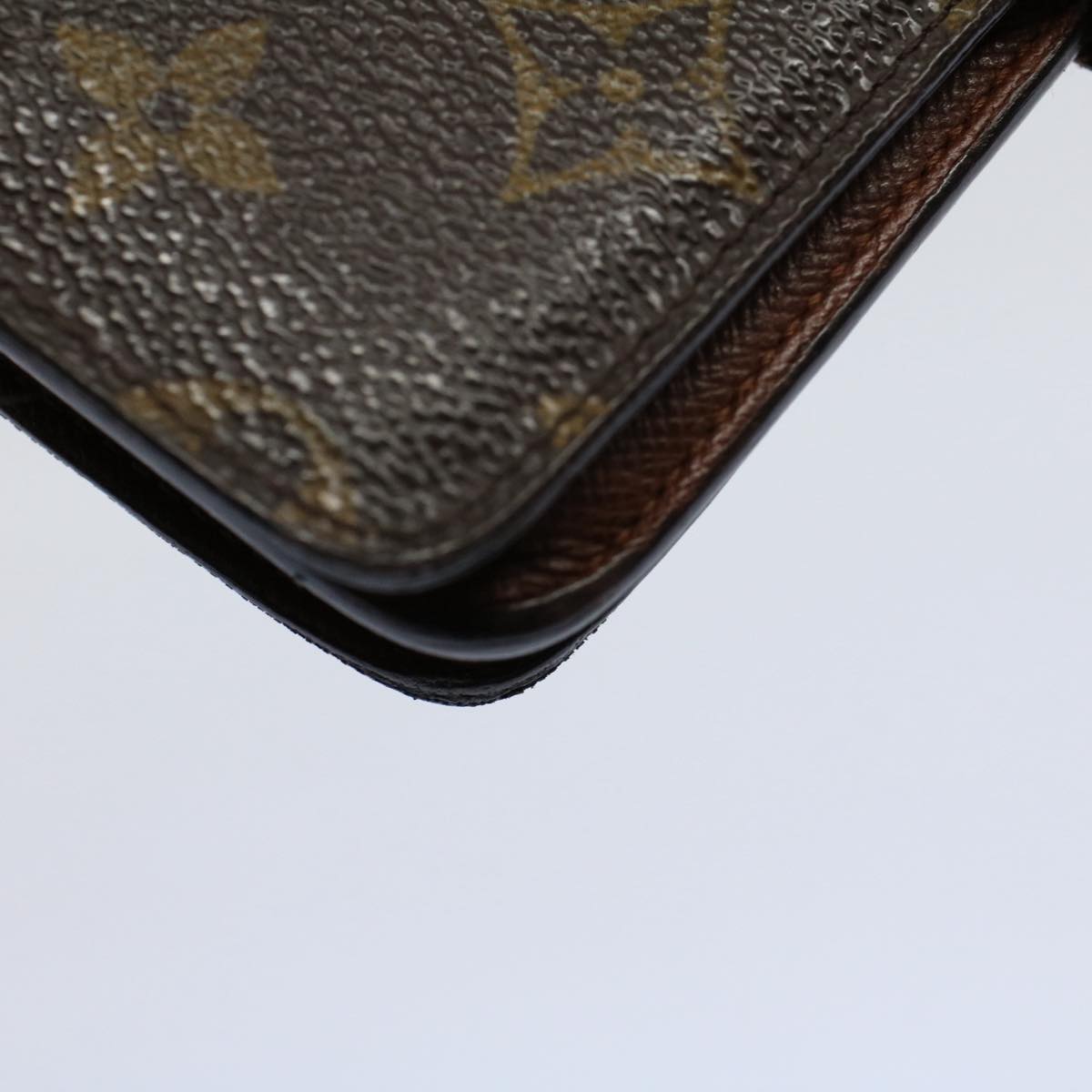 LOUIS VUITTON Monogram Porto Papie Zip Wallet M61207 LV Auth bs9470