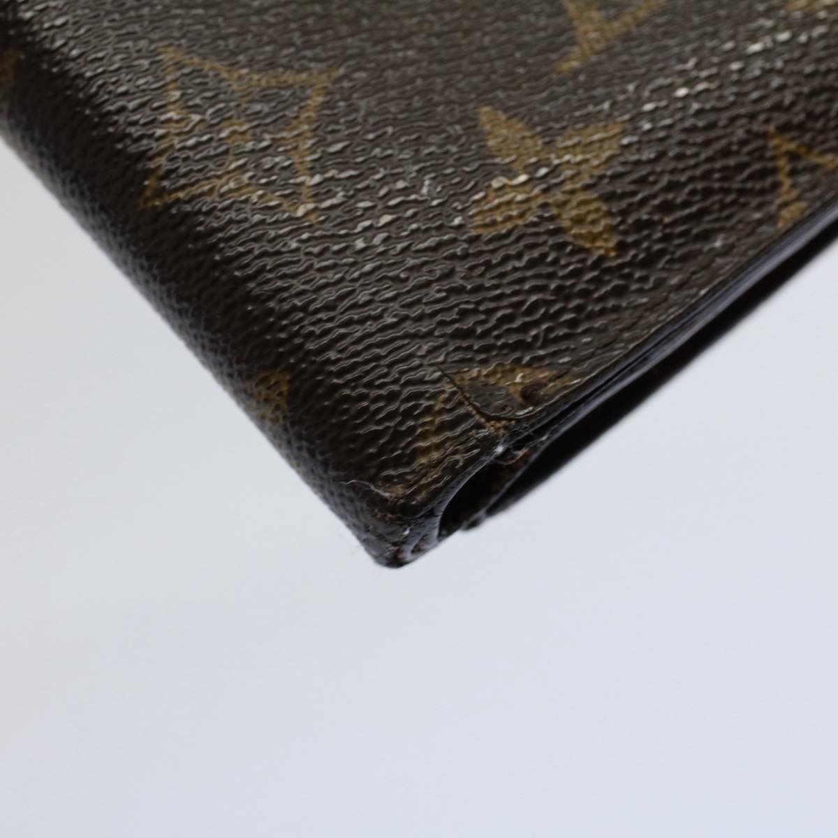 LOUIS VUITTON Monogram Porto Papie Zip Wallet M61207 LV Auth bs9470