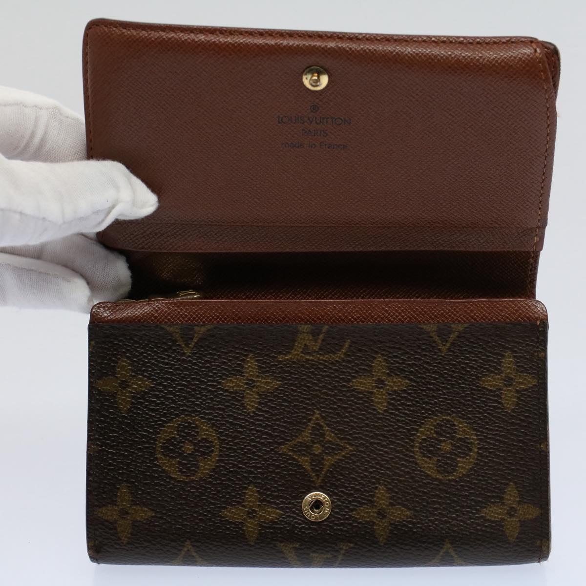 LOUIS VUITTON Monogram Portefeuille Tresol Wallet M61736 LV Auth bs9474