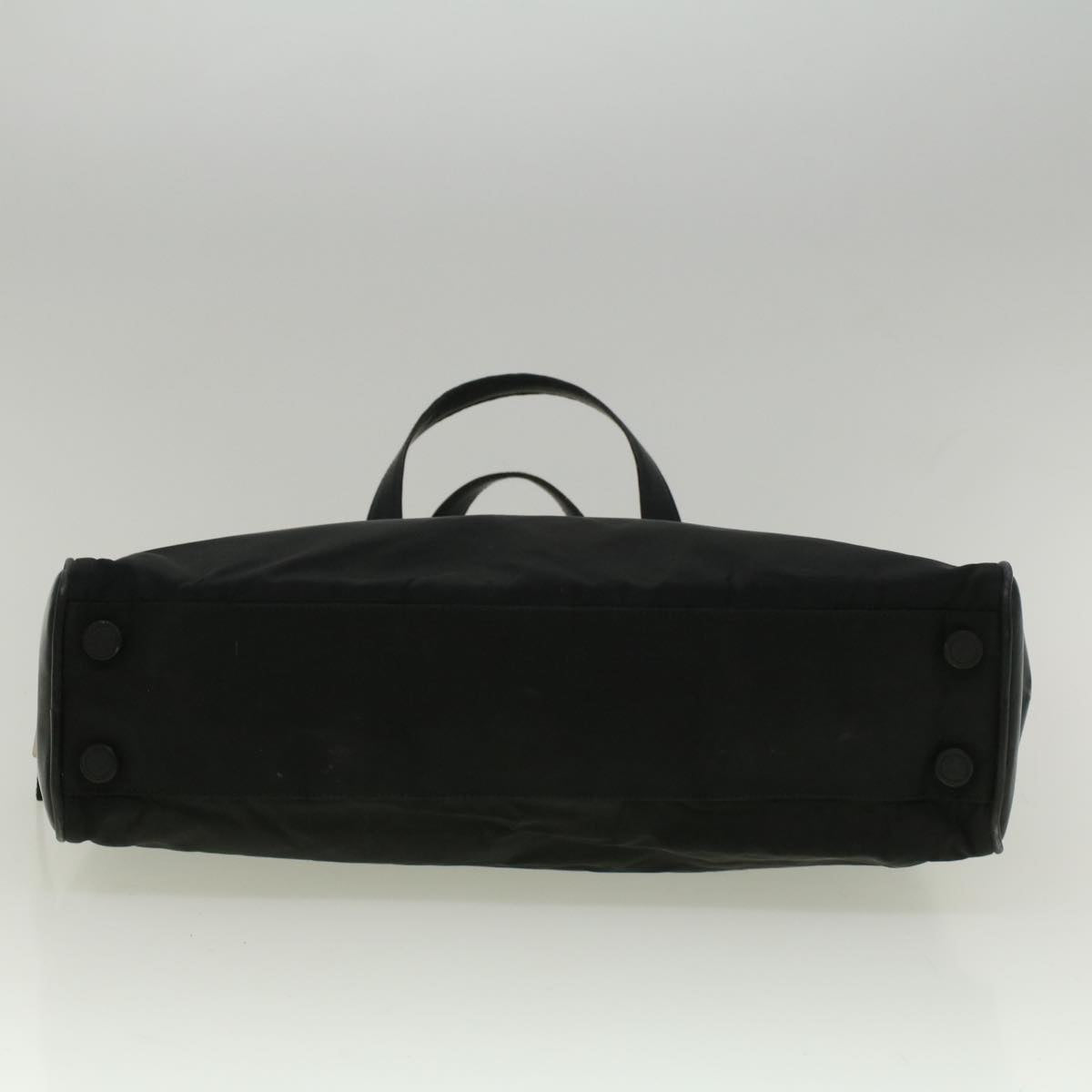 PRADA Hand Bag Nylon Black Auth bs9485