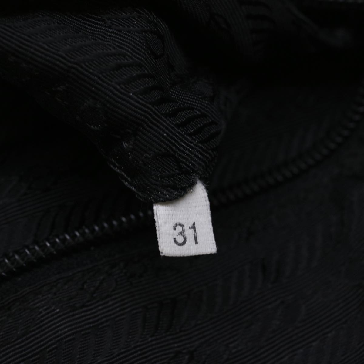 PRADA Hand Bag Nylon Black Auth bs9485