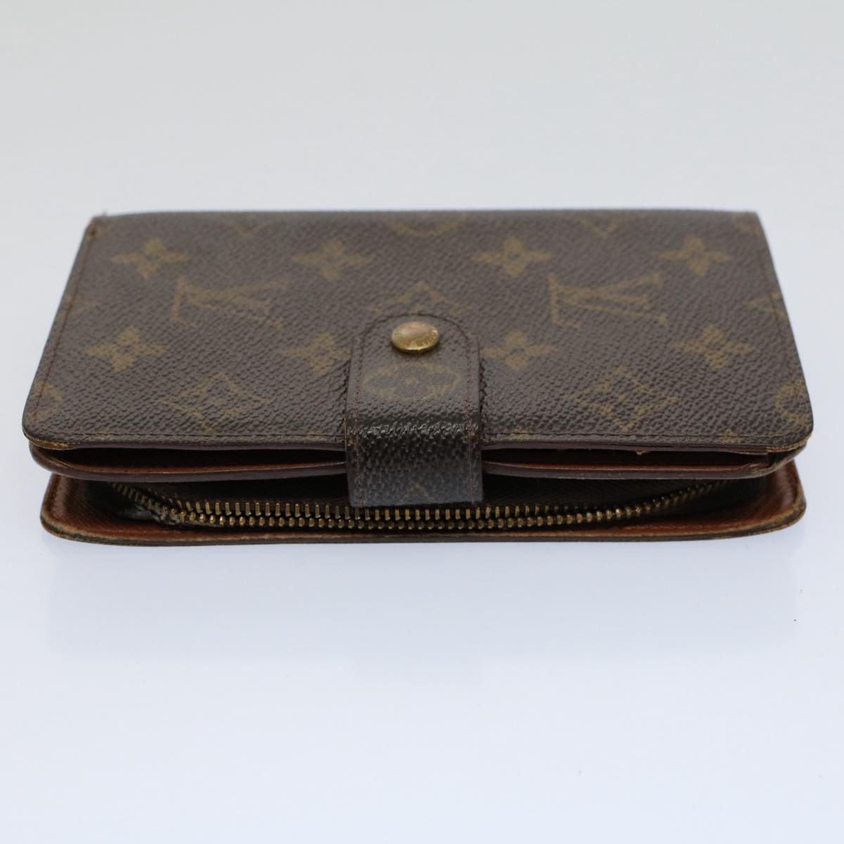 LOUIS VUITTON Monogram Porto Papie Zip Wallet M61207 LV Auth bs9502