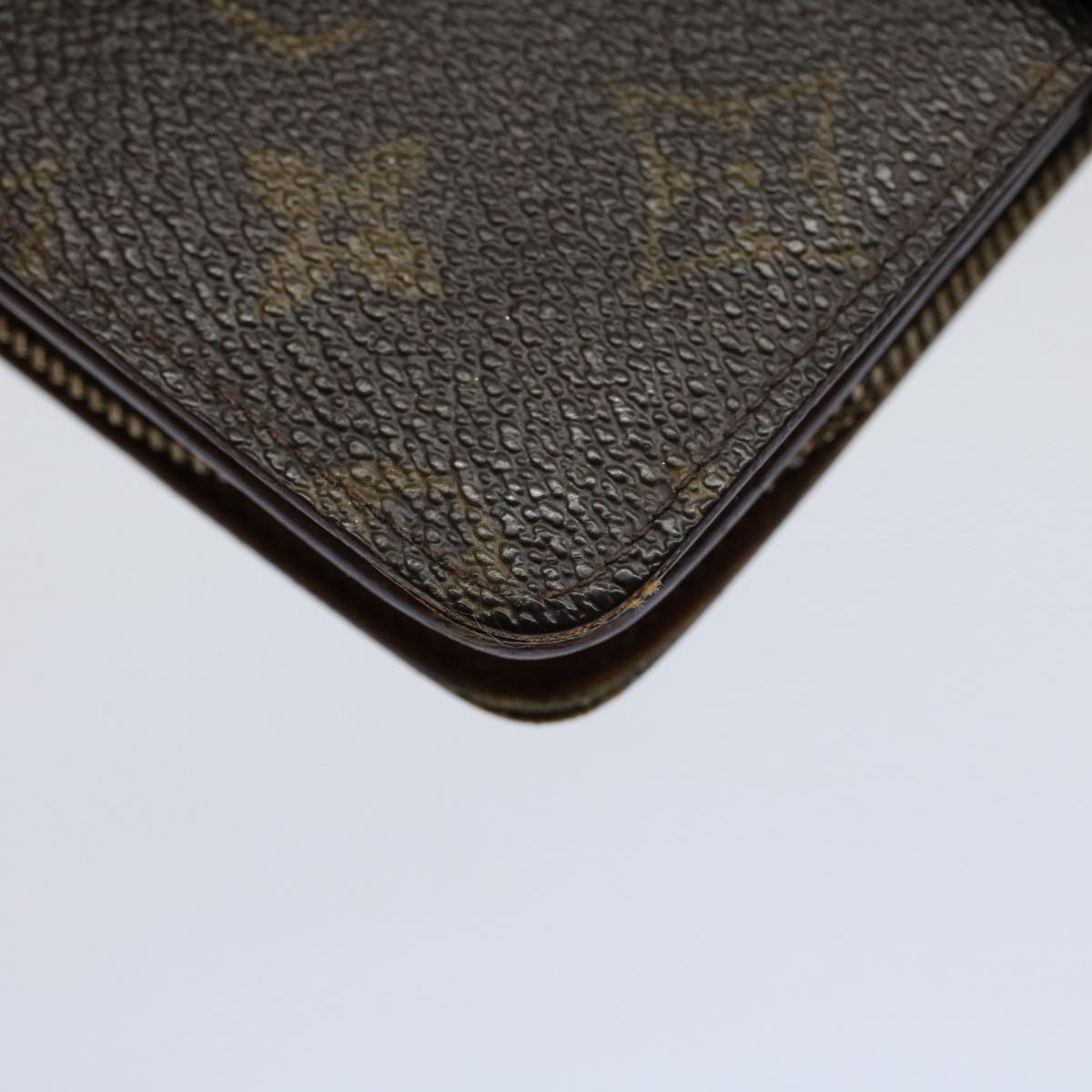 LOUIS VUITTON Monogram Porto Papie Zip Wallet M61207 LV Auth bs9502