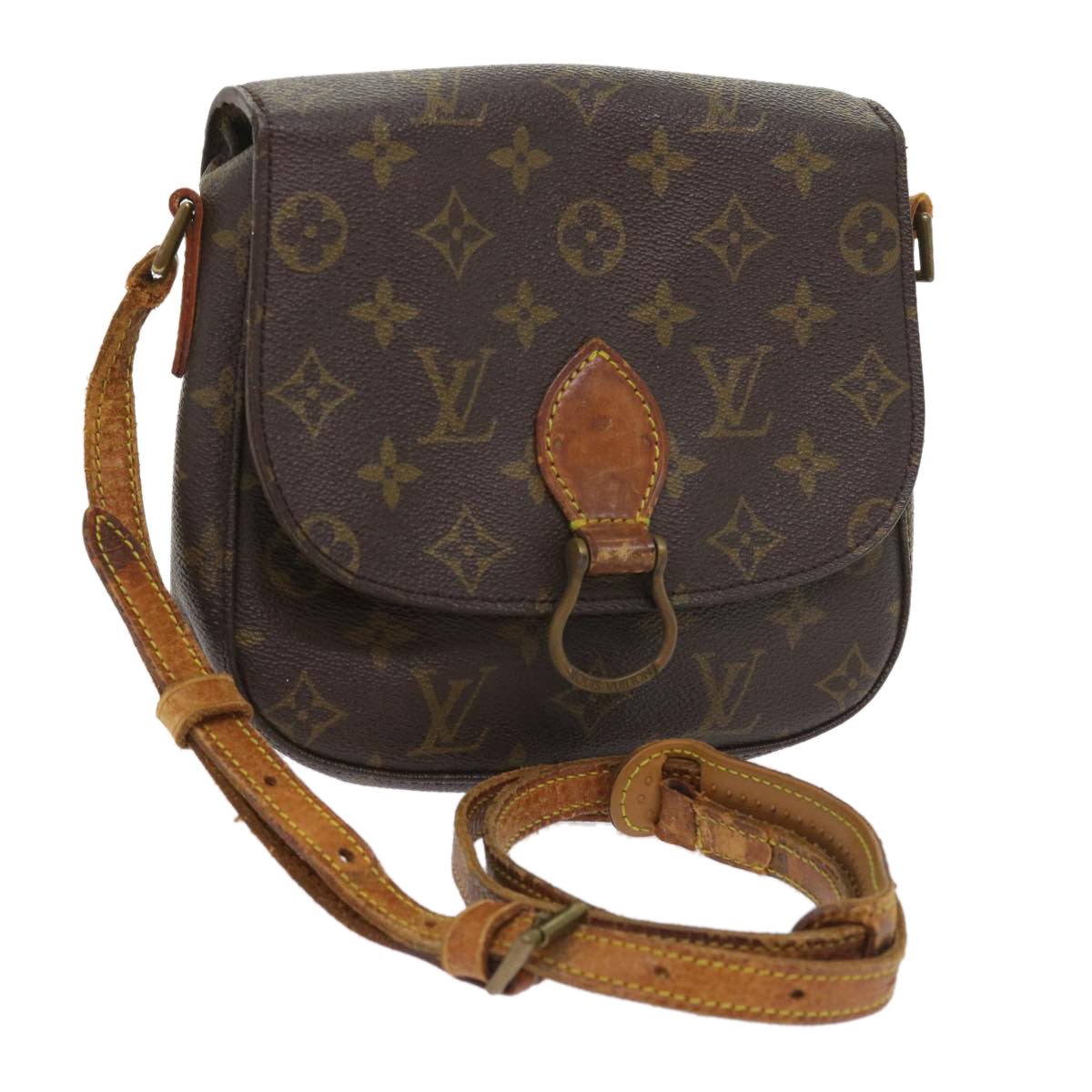 LOUIS VUITTON Monogram Saint Cloud MM Shoulder Bag M51243 LV Auth bs9518