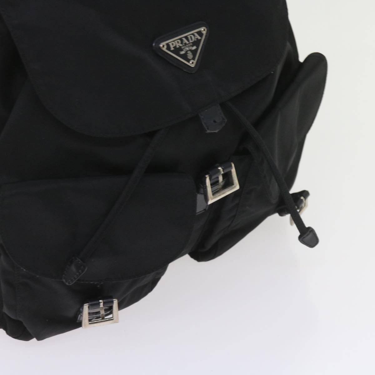 PRADA Backpack Nylon Black Auth bs9525