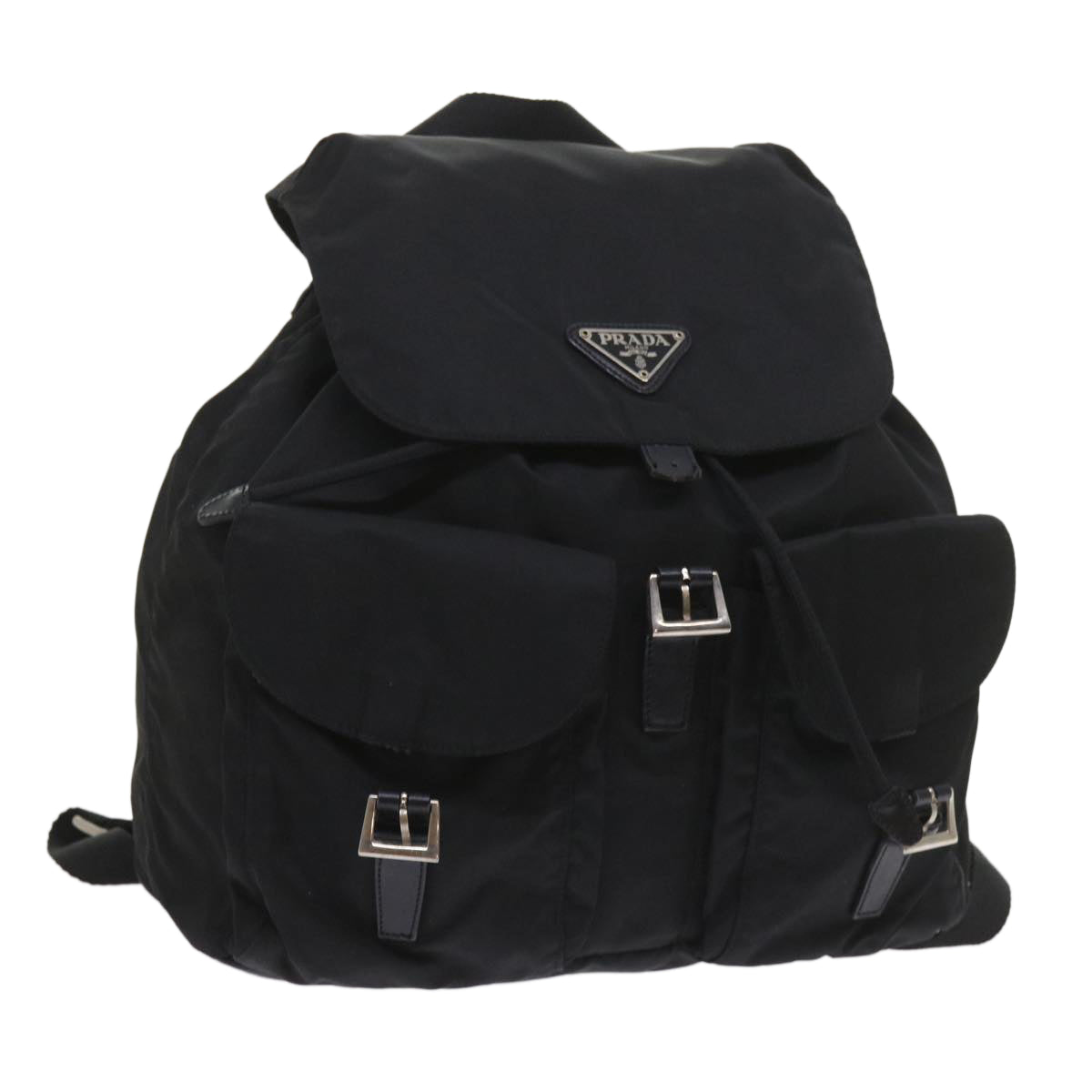 PRADA Backpack Nylon Black Auth bs9525