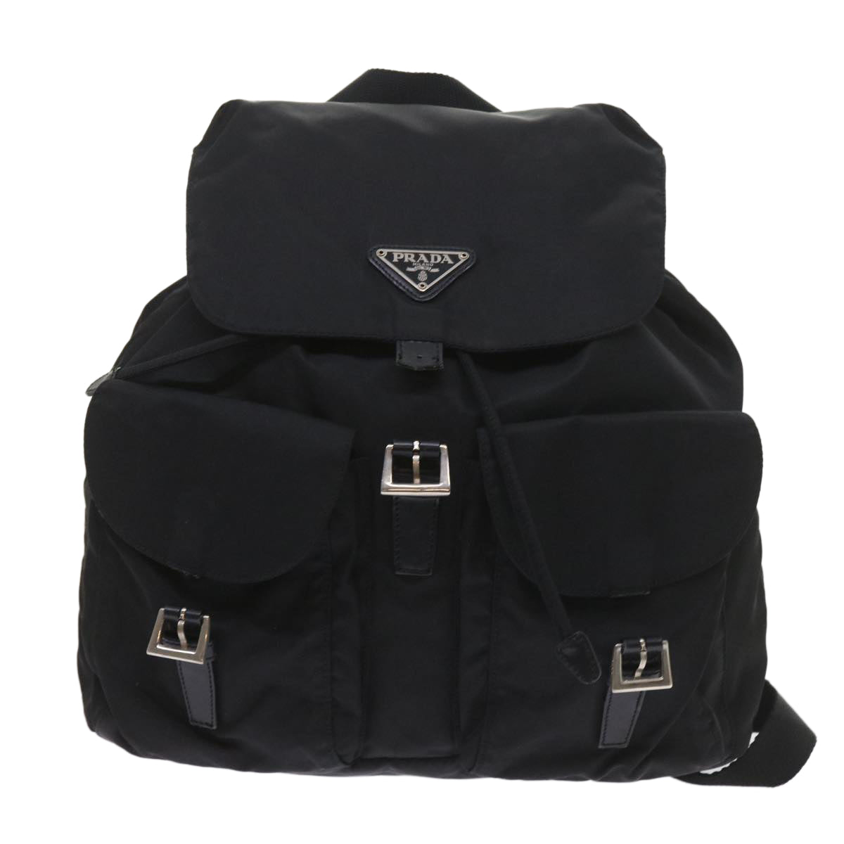 PRADA Backpack Nylon Black Auth bs9525